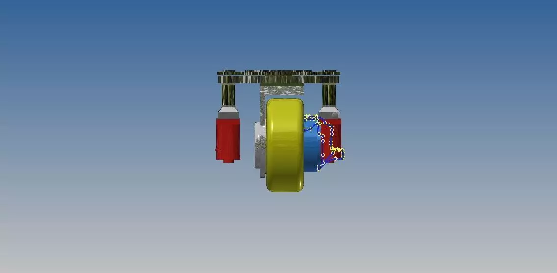 Forklift AGV Wheels 3D print model_0