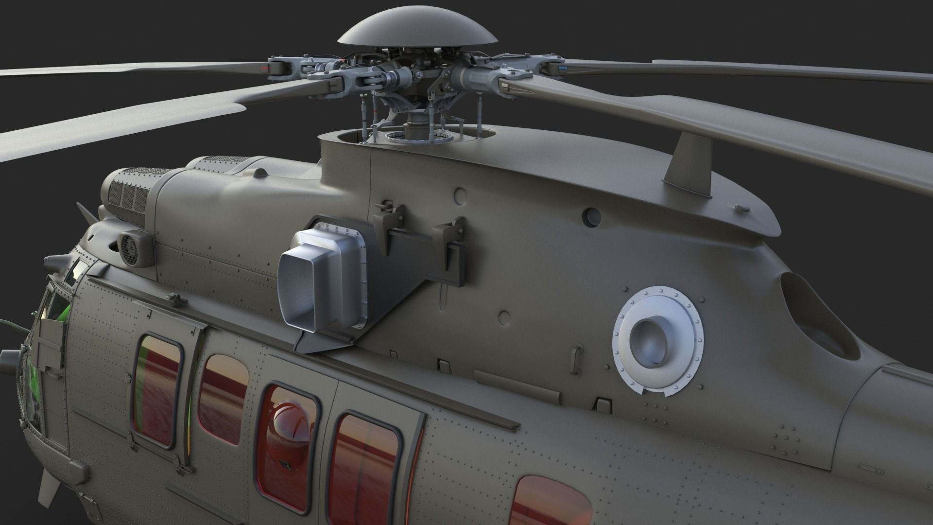 Eurocopter EC 725 3ds max Vray 3D model_15