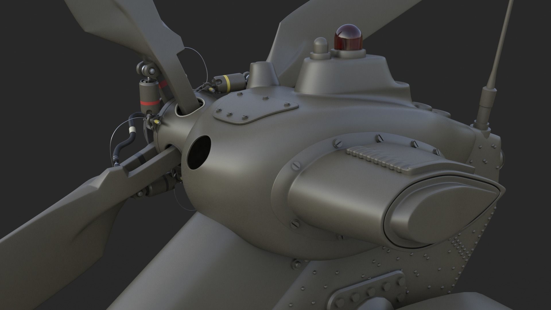 Eurocopter EC 725 3ds max Vray 3D model_19