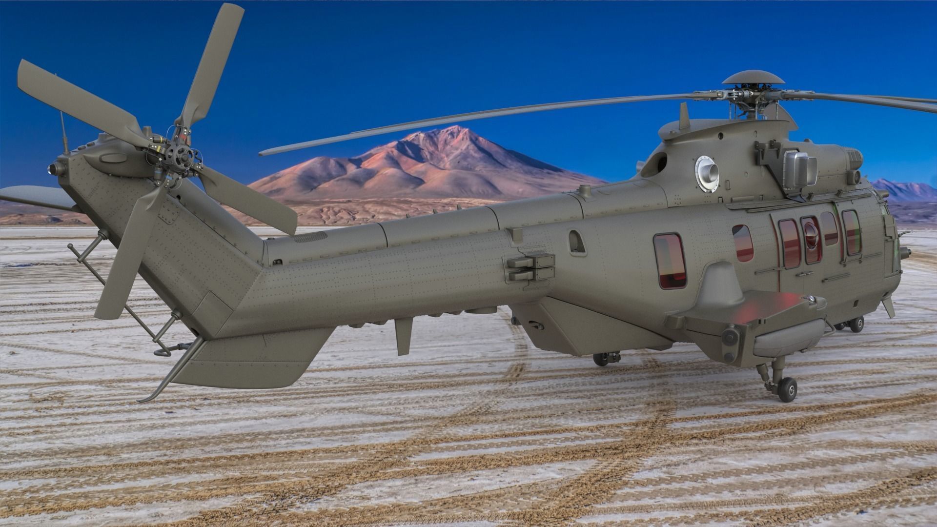 Eurocopter EC 725 3ds max Vray 3D model_5