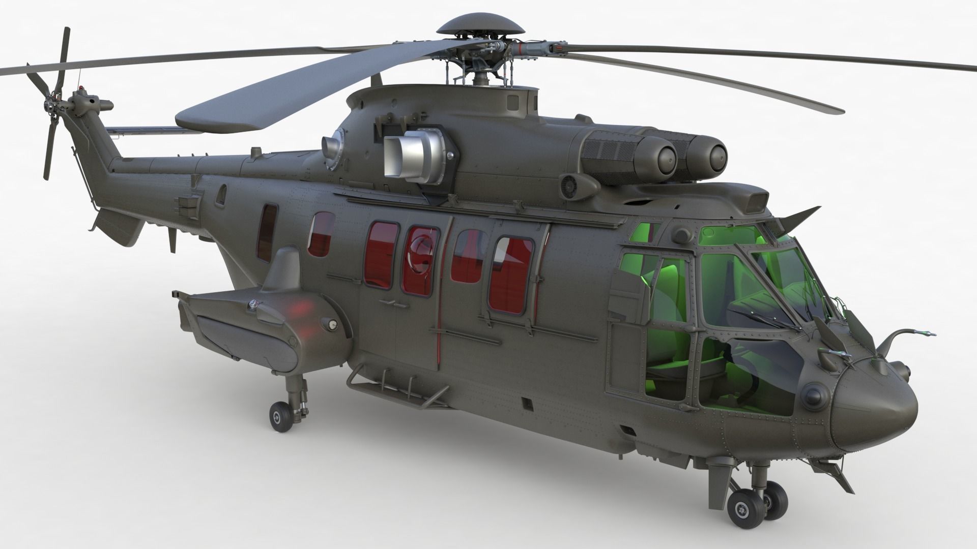 Eurocopter EC 725 3ds max Vray 3D model_6