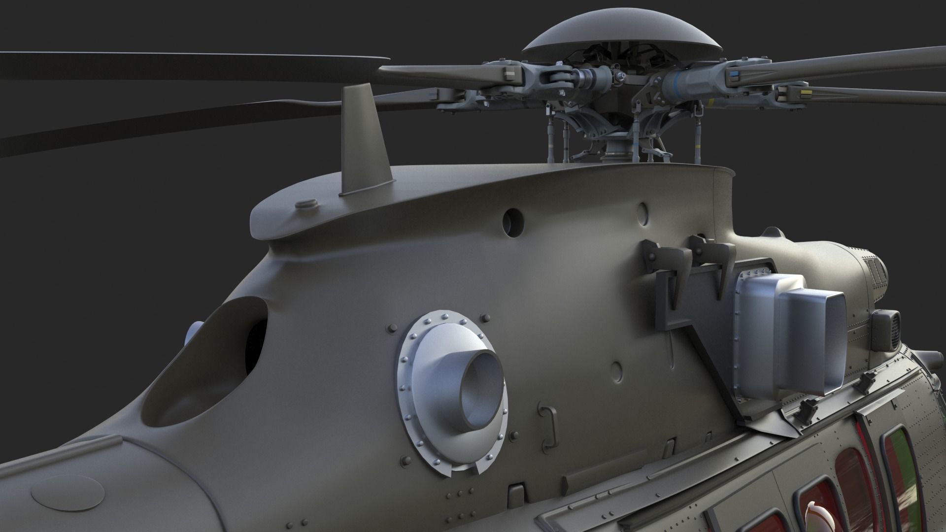 Eurocopter EC 725 3ds max Vray 3D model_29
