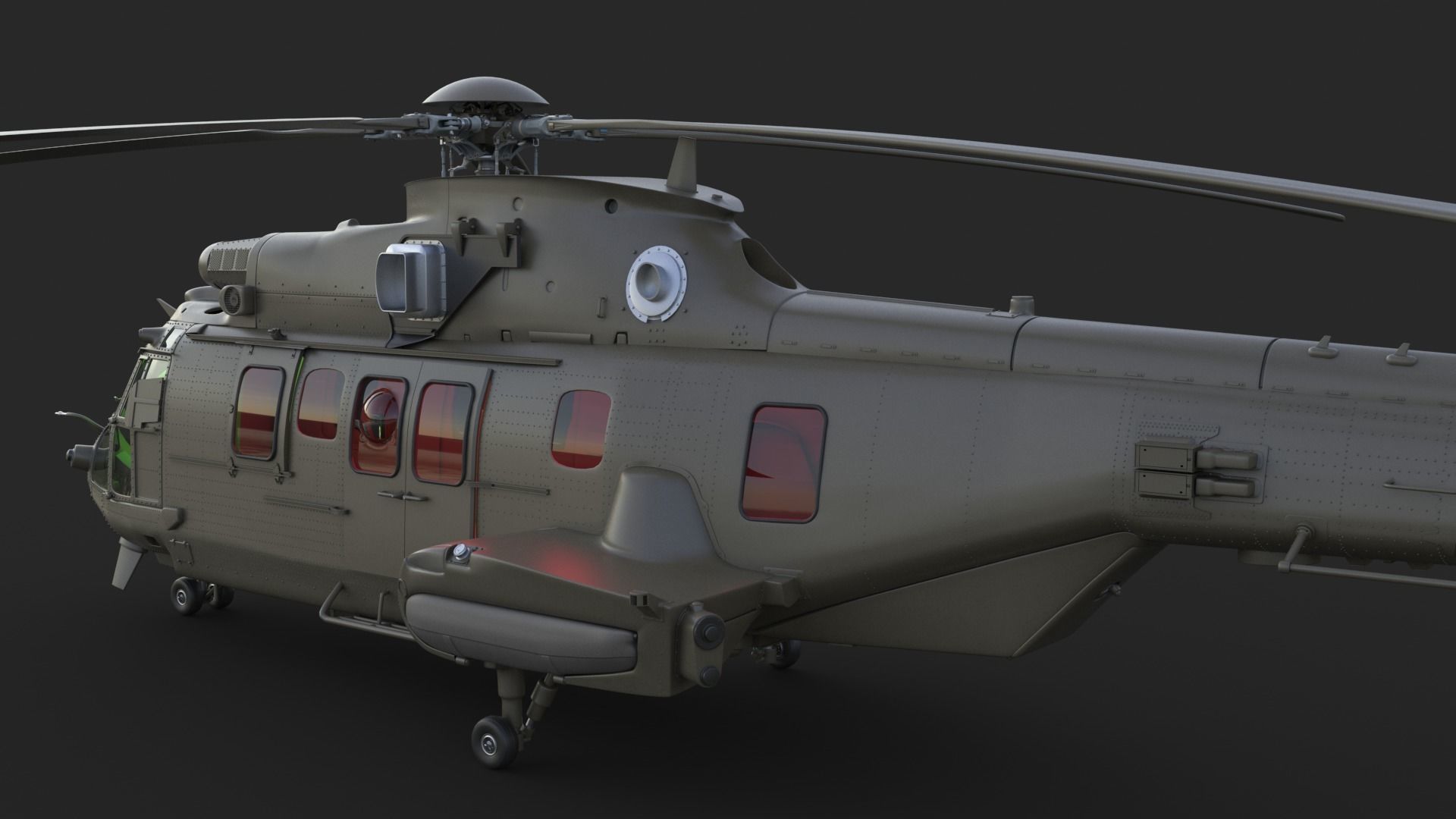Eurocopter EC 725 3ds max Vray 3D model_9