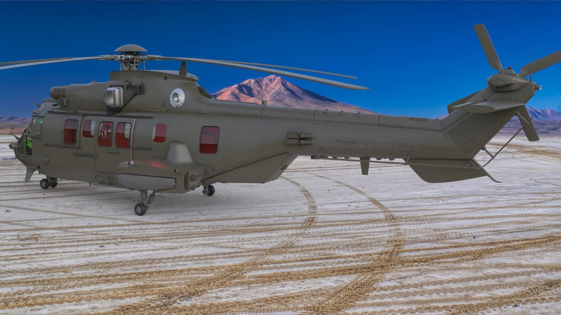 Eurocopter EC 725 3ds max Vray 3D model_4