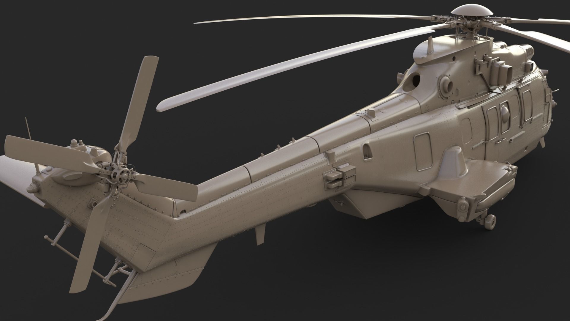 Eurocopter EC 725 3ds max Vray 3D model_49