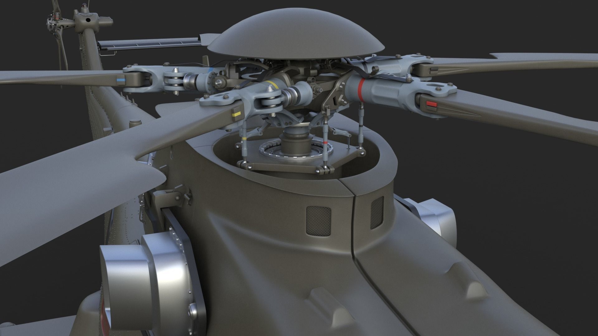 Eurocopter EC 725 3ds max Vray 3D model_13