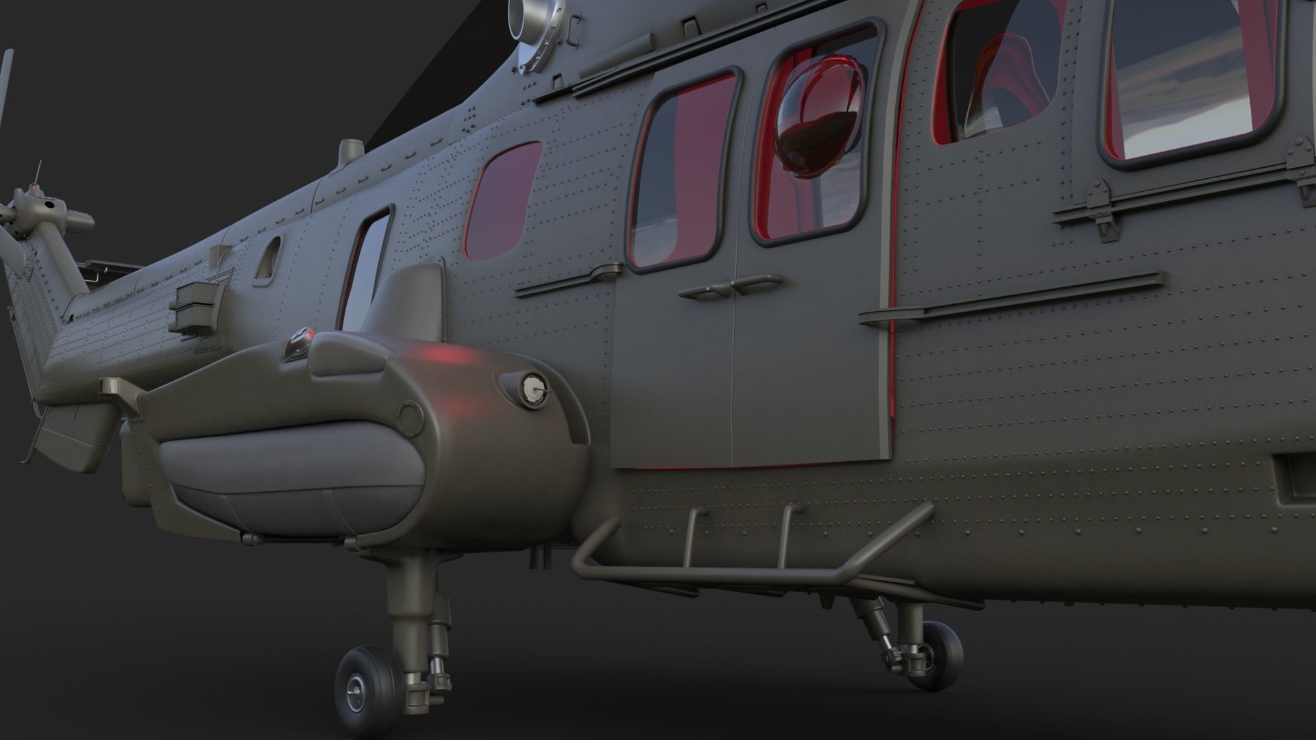 Eurocopter EC 725 3ds max Vray 3D model_27