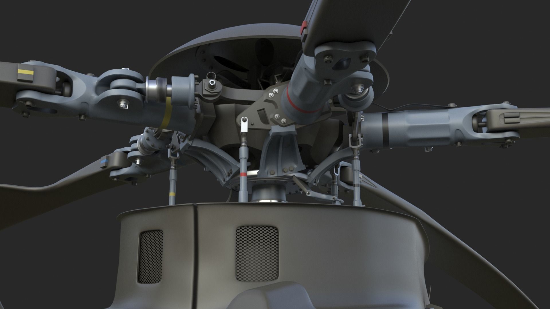 Eurocopter EC 725 3ds max Vray 3D model_14