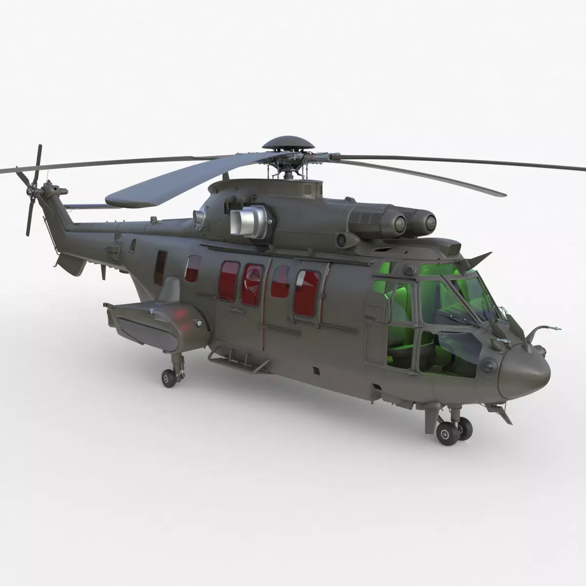 Eurocopter EC 725 3ds max Vray 3D model_0