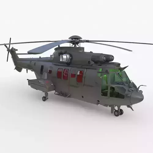 Eurocopter EC 725 3ds max Vray 3D model