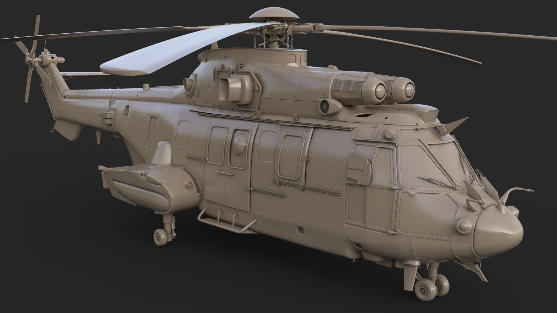 Eurocopter EC 725 3ds max Vray 3D model_46