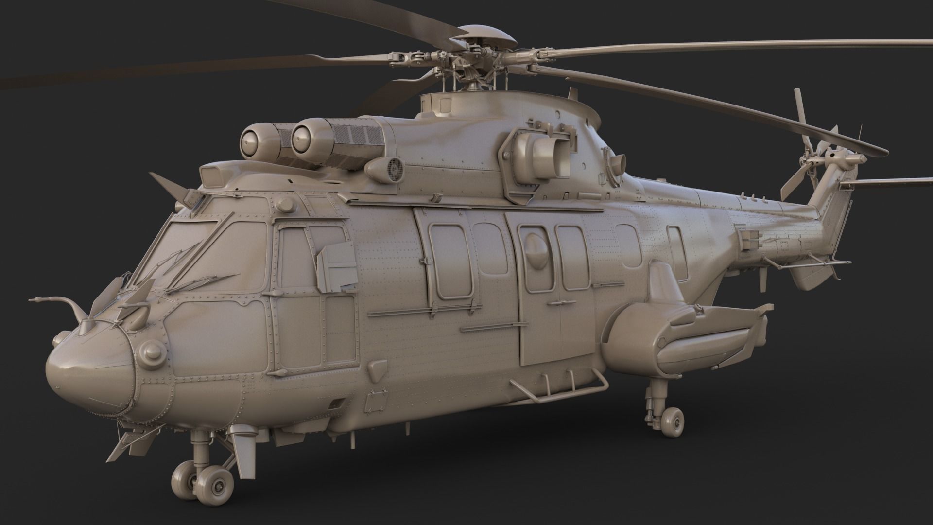 Eurocopter EC 725 3ds max Vray 3D model_47