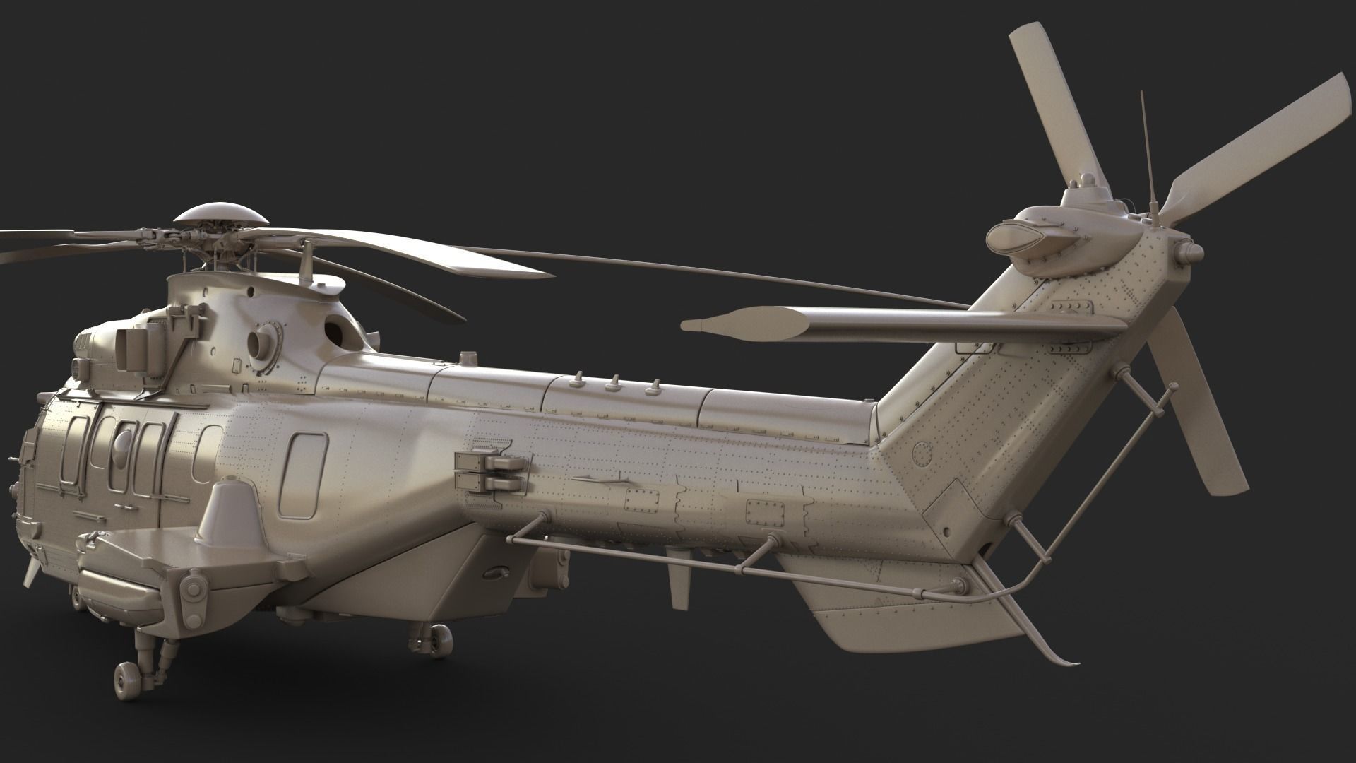 Eurocopter EC 725 3ds max Vray 3D model_48