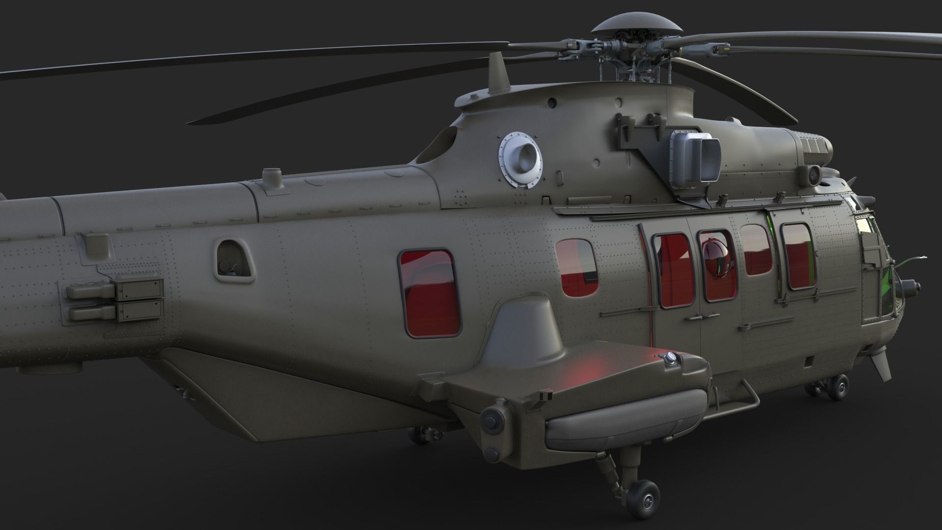 Eurocopter EC 725 3ds max Vray 3D model_10