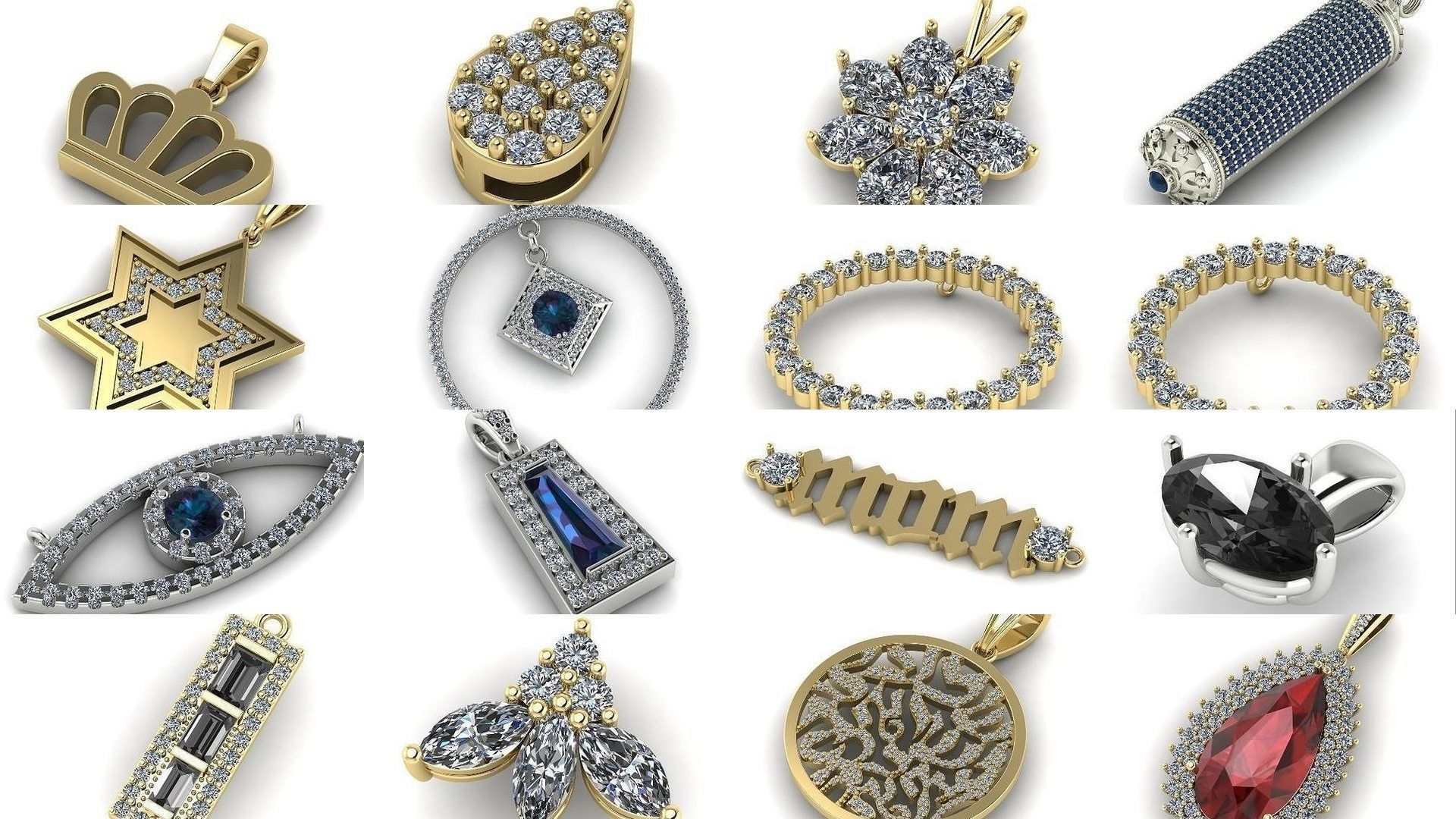 Collection of different pendants in total 48 model _1