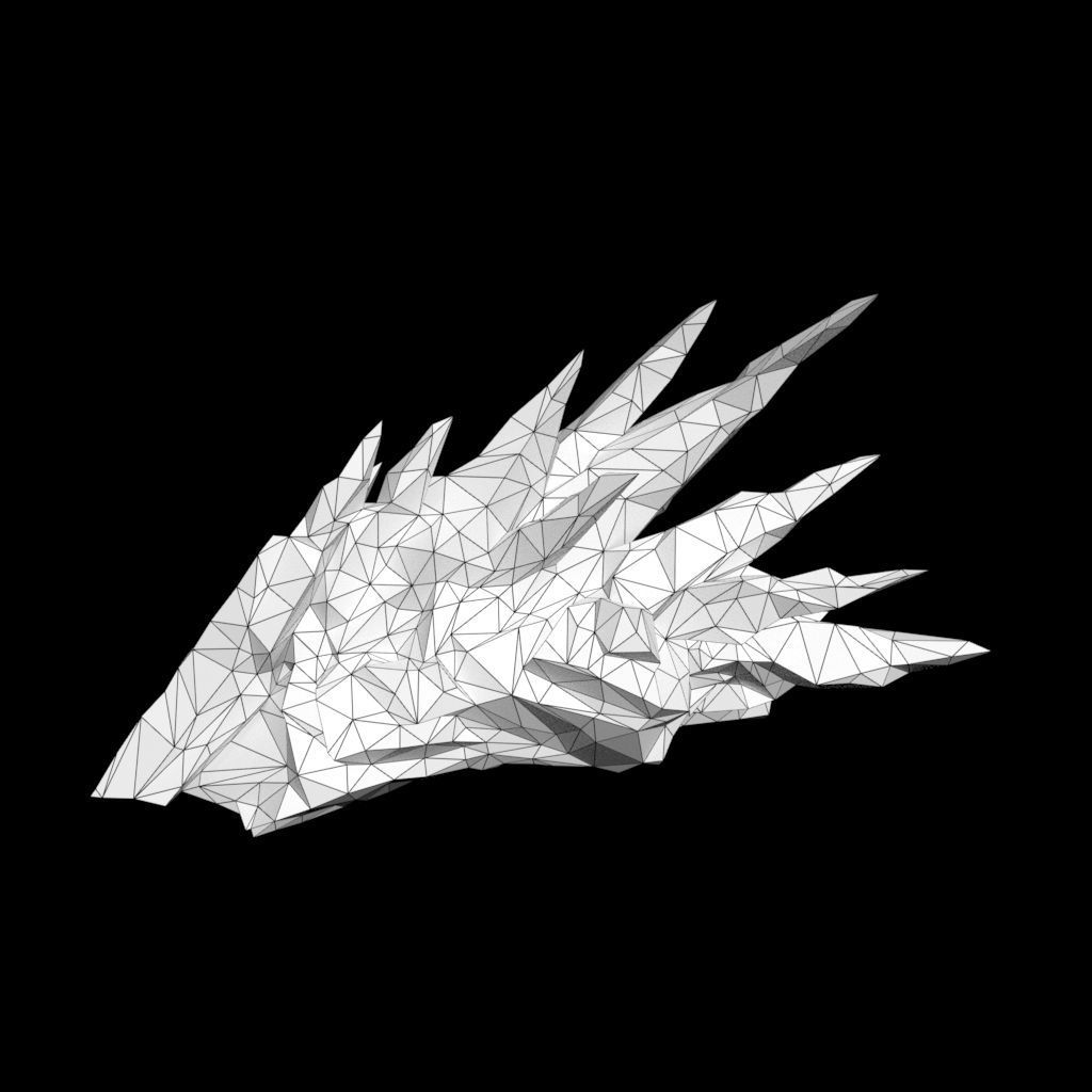 Low poly Sharp Ice Modular 210916 Low-poly 3D model_40