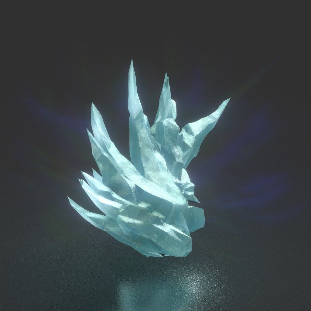 Low poly Sharp Ice Modular 210916 Low-poly 3D model_35
