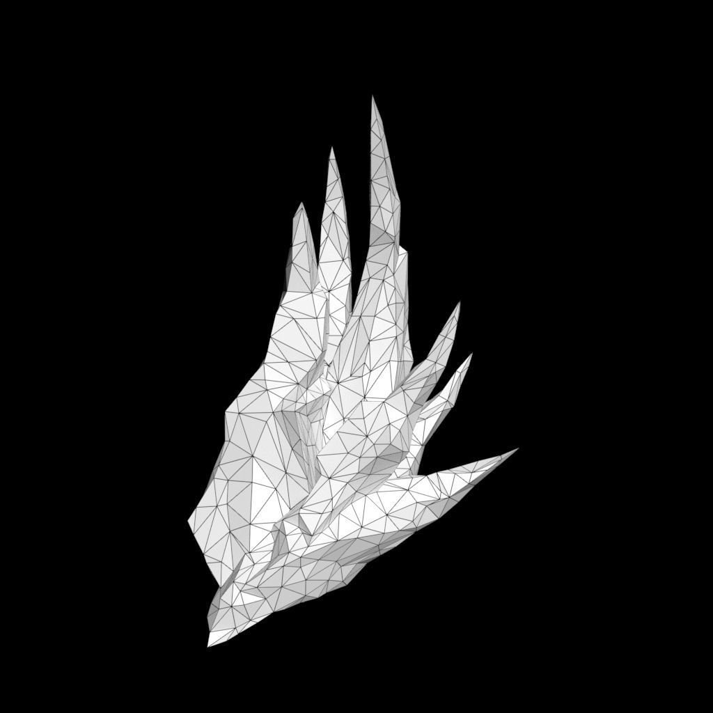 Low poly Sharp Ice Modular 210916 Low-poly 3D model_24
