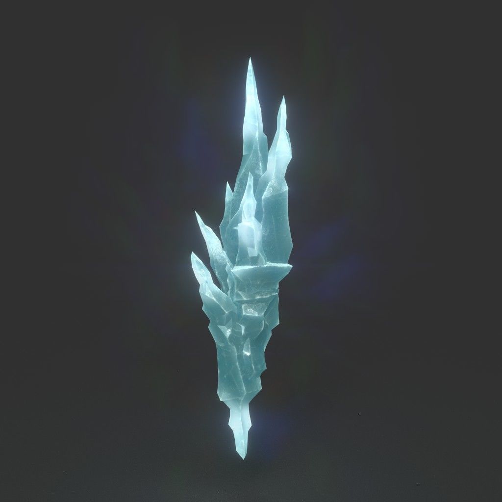 Low poly Sharp Ice Modular 210916 Low-poly 3D model_10