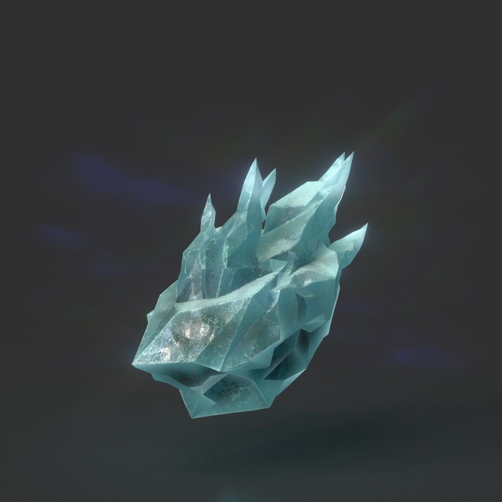 Low poly Sharp Ice Modular 210916 Low-poly 3D model_14