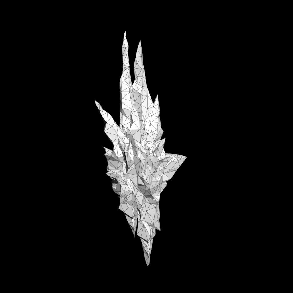 Low poly Sharp Ice Modular 210916 Low-poly 3D model_8