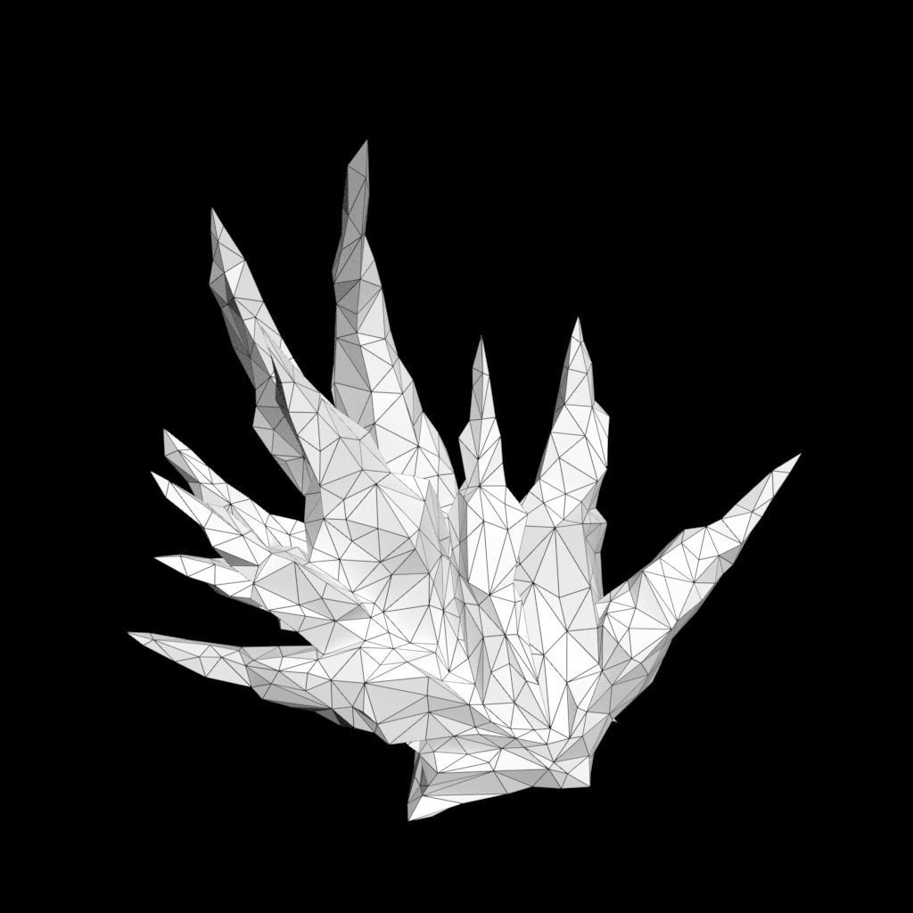 Low poly Sharp Ice Modular 210916 Low-poly 3D model_28