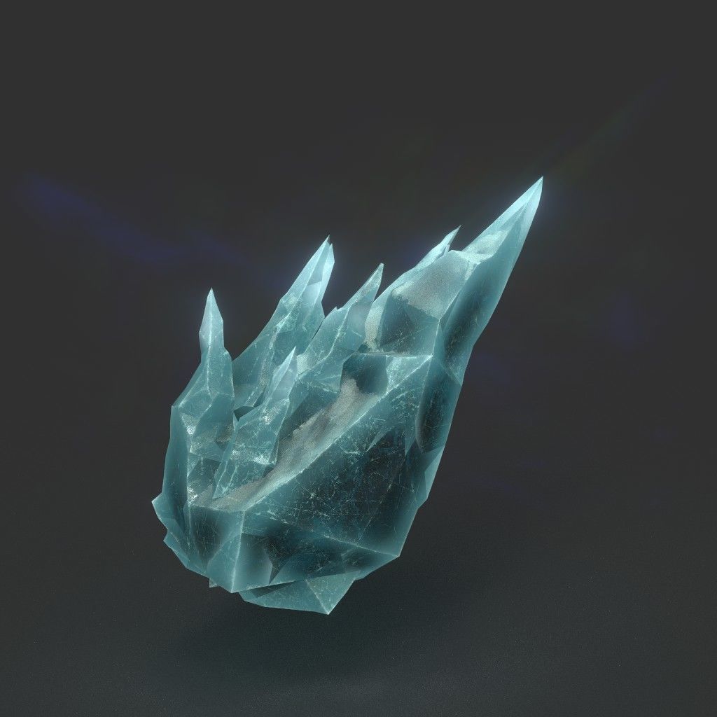 Low poly Sharp Ice Modular 210916 Low-poly 3D model_18