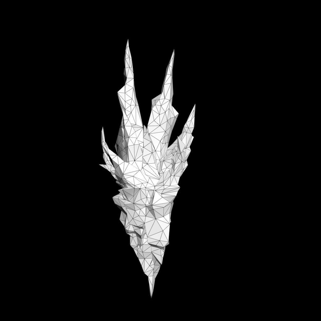 Low poly Sharp Ice Modular 210916 Low-poly 3D model_4