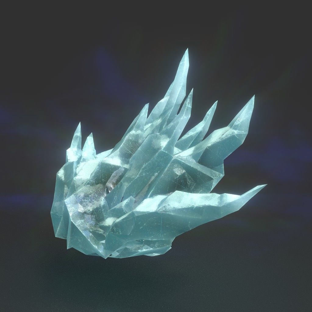 Low poly Sharp Ice Modular 210916 Low-poly 3D model_31
