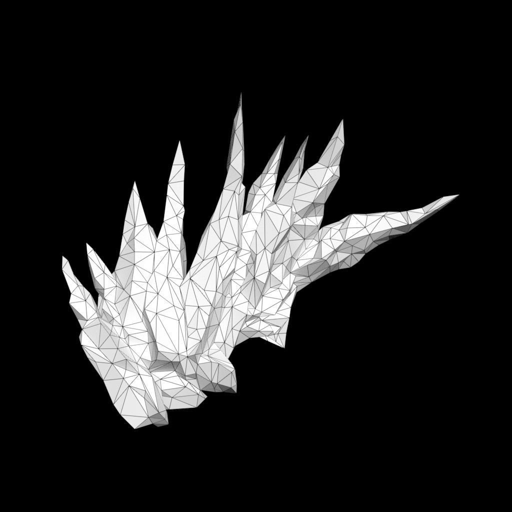 Low poly Sharp Ice Modular 210916 Low-poly 3D model_36