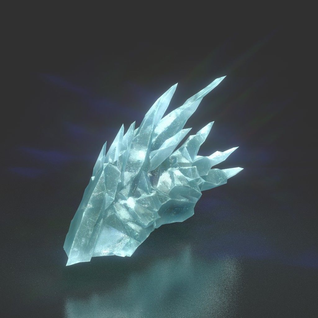 Low poly Sharp Ice Modular 210916 Low-poly 3D model_39