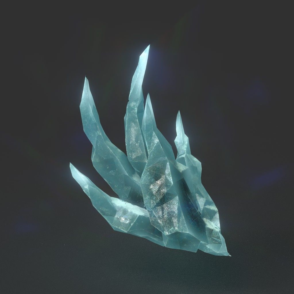 Low poly Sharp Ice Modular 210916 Low-poly 3D model_23