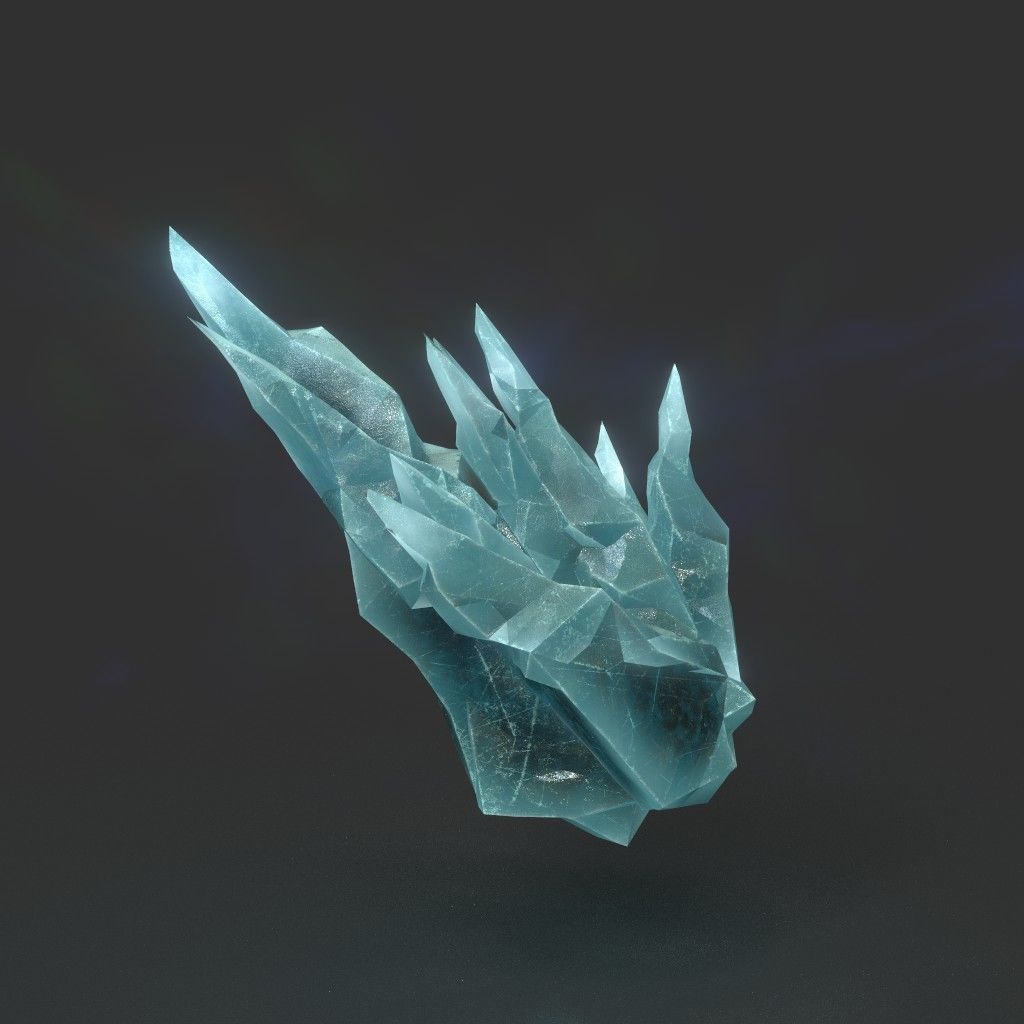 Low poly Sharp Ice Modular 210916 Low-poly 3D model_19