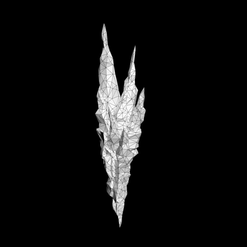 Low poly Sharp Ice Modular 210916 Low-poly 3D model_12