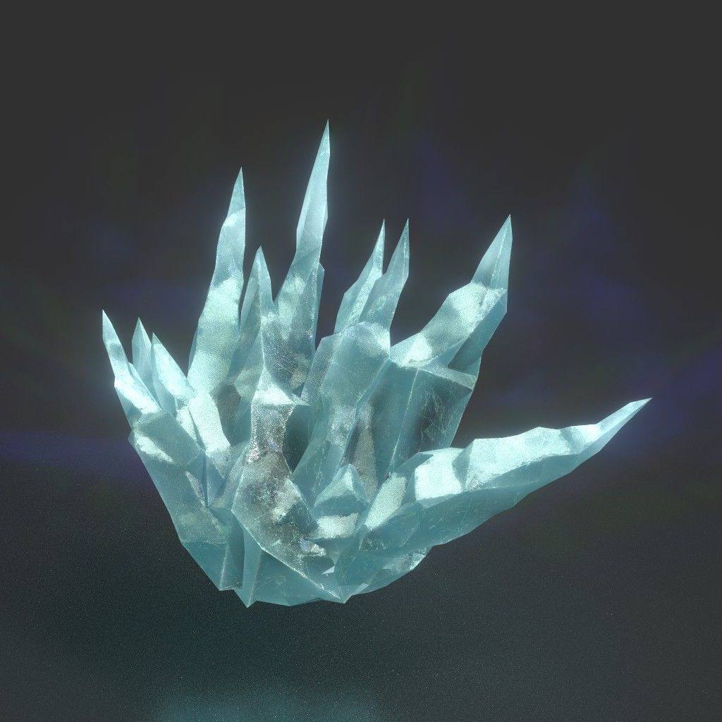 Low poly Sharp Ice Modular 210916 Low-poly 3D model_30