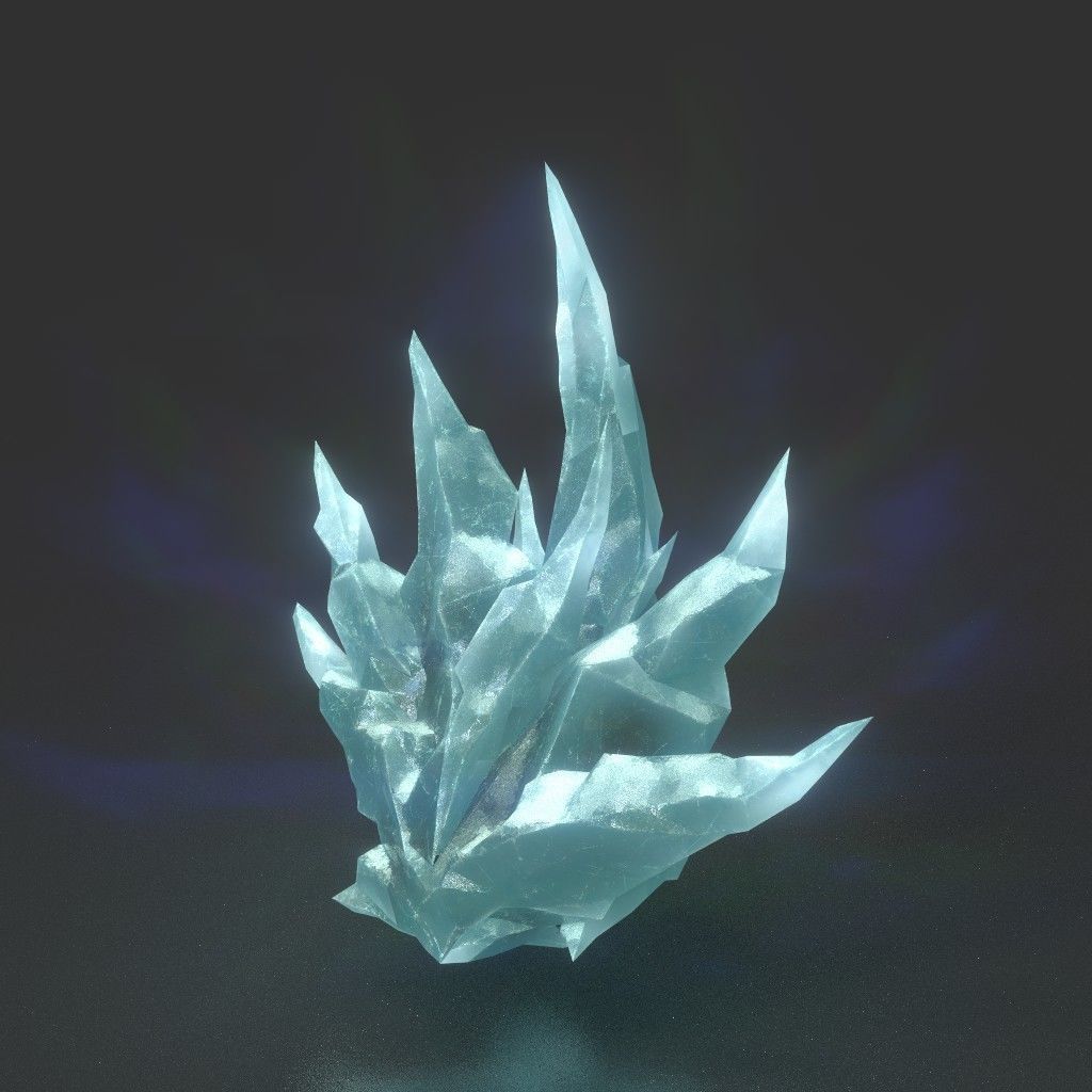 Low poly Sharp Ice Modular 210916 Low-poly 3D model_26
