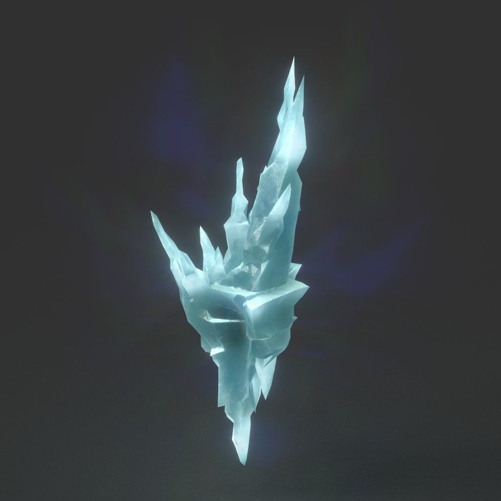 Low poly Sharp Ice Modular 210916 Low-poly 3D model_7