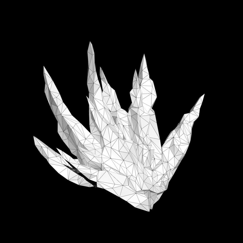 Low poly Sharp Ice Modular 210916 Low-poly 3D model_32