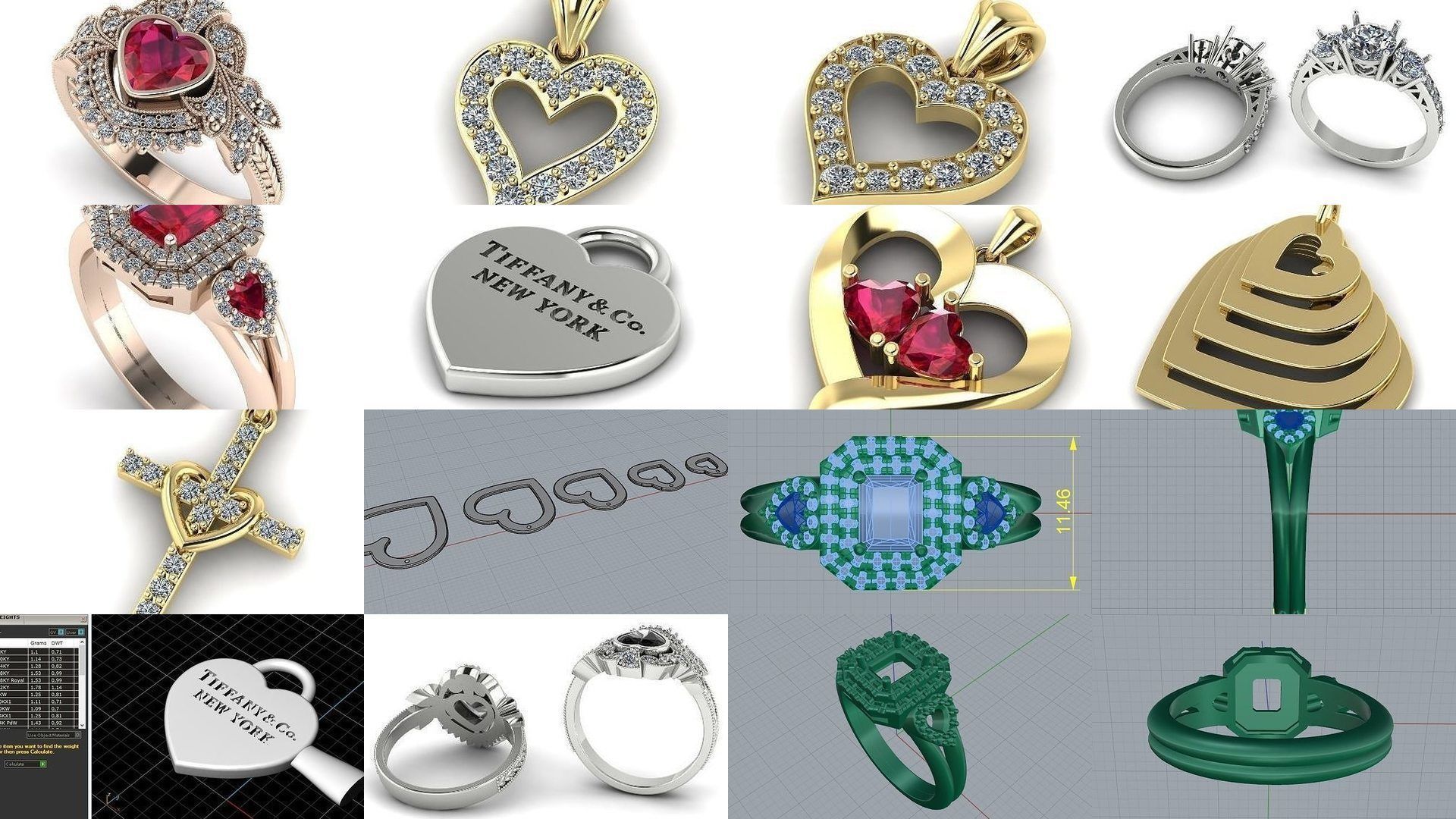 Collection of love different models with hearts total 41 models _3