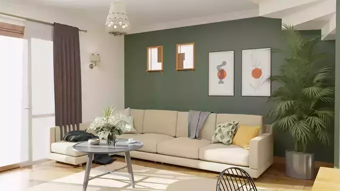 Living Room Realistic