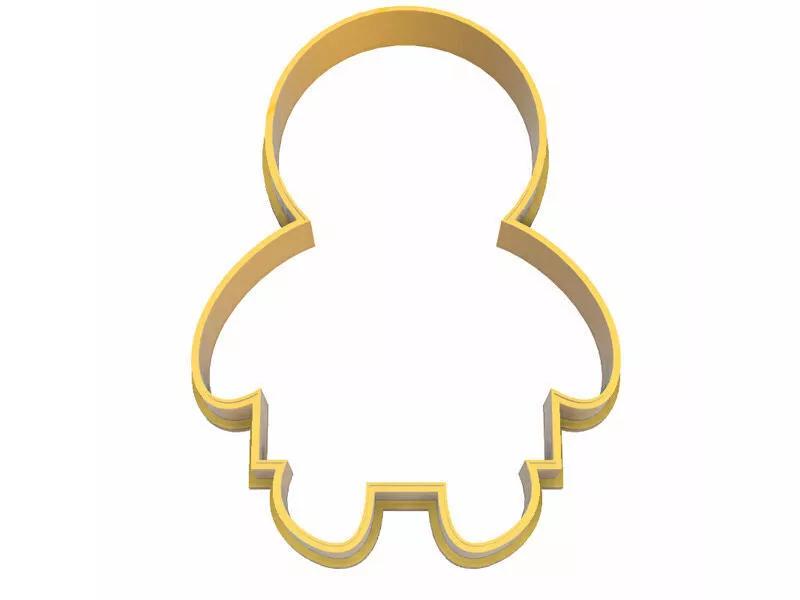 0258 Army Man No 1 cookie cutter 3D print model