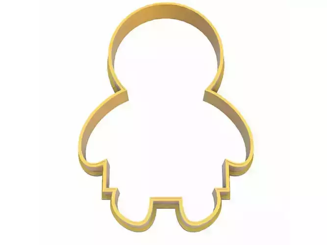 0258 Army Man No 1 cookie cutter 3D print model