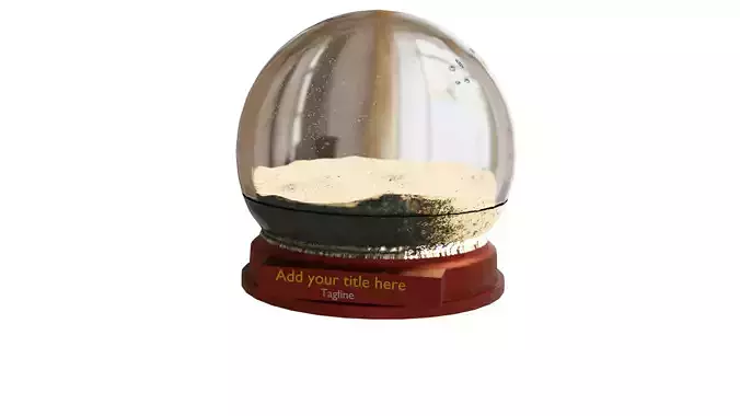 Snowglobe with falling snow