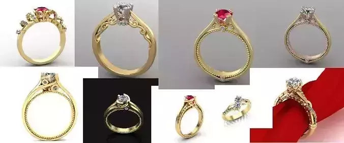 A very beautiful and classic collection of women is rings 02