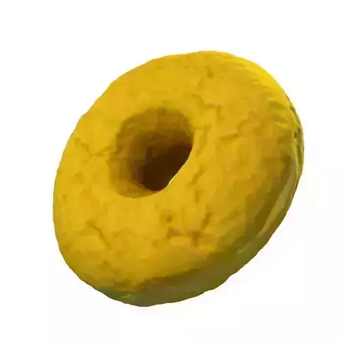 002 Donut plain Scan 3D model with UV map 3D model