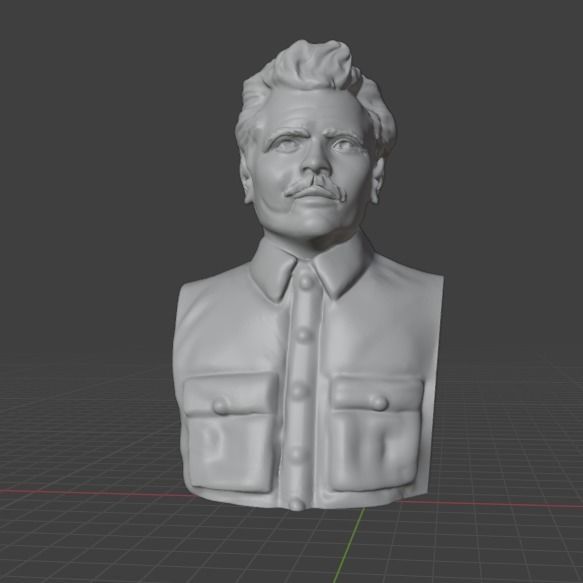 Nestor Makhno 3D print model_1