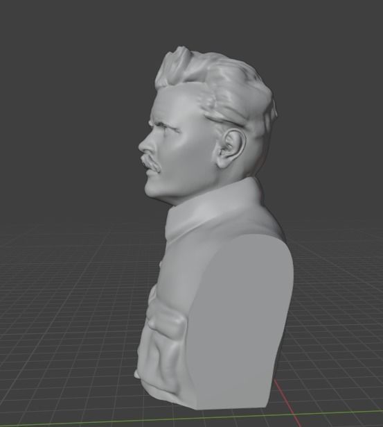 Nestor Makhno 3D print model_3