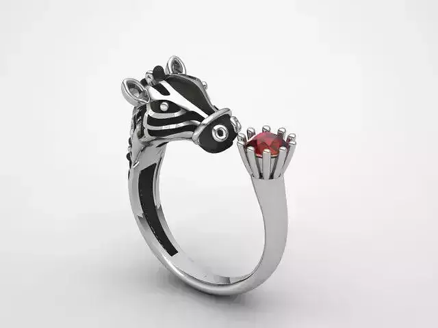 zebra ring 3D print model