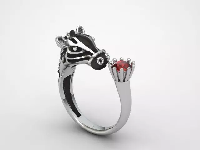 zebra ring 3D print model
