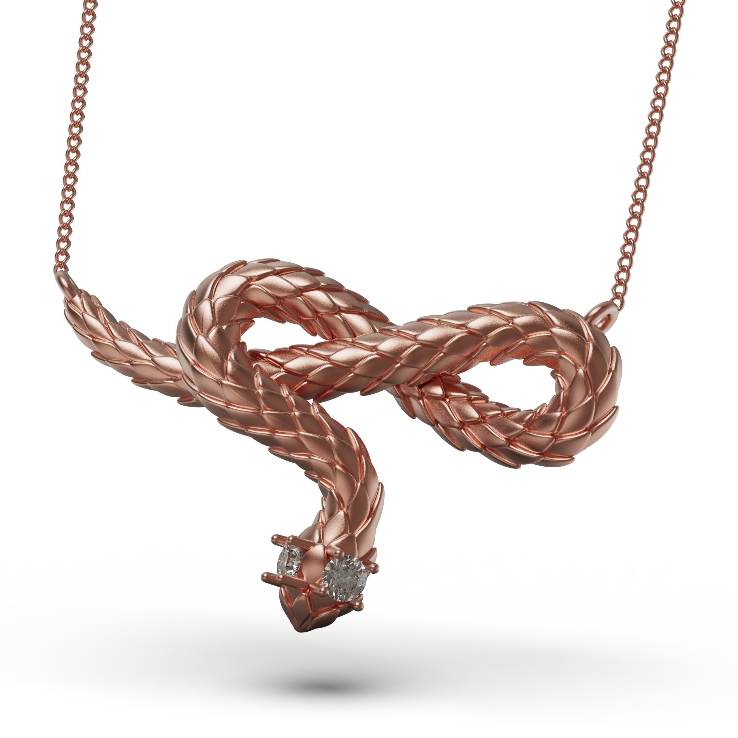 snake toy 3D print model_5